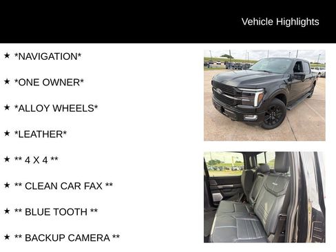 Used 2024 Ford F150 Platinum w/ Equipment Group 702A High AWD/4WD image 4