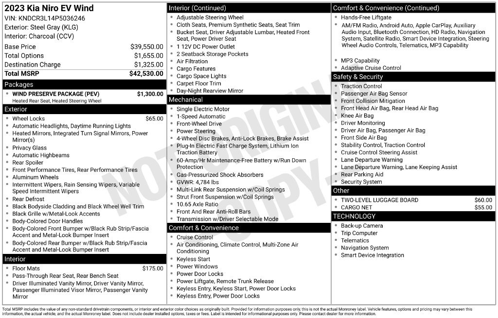 Used 2023 Kia Niro Wind w/ Wind Preserve Package FWD image 28