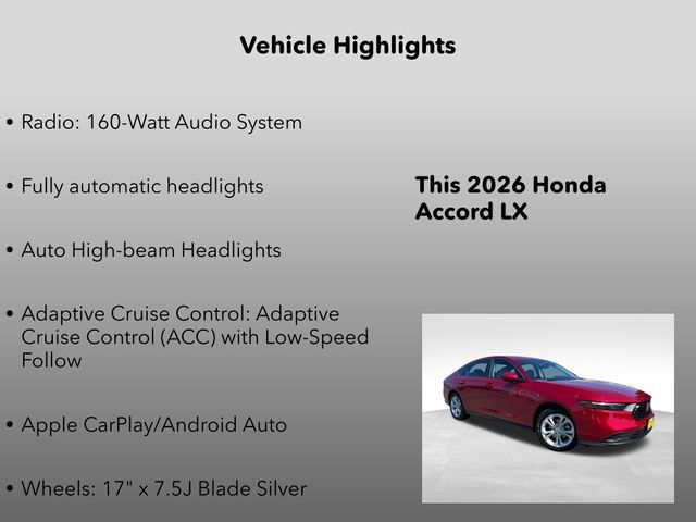 New 2026 Honda Accord LX image 5