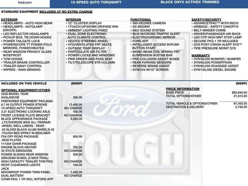 New 2026 Ford F250 Lariat w/ Black Appearance Package AWD/4WD image 2
