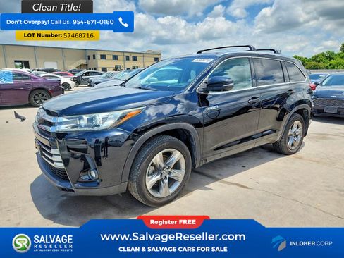 Used 2019 Toyota Highlander Limited Platinum AWD/4WD image 1