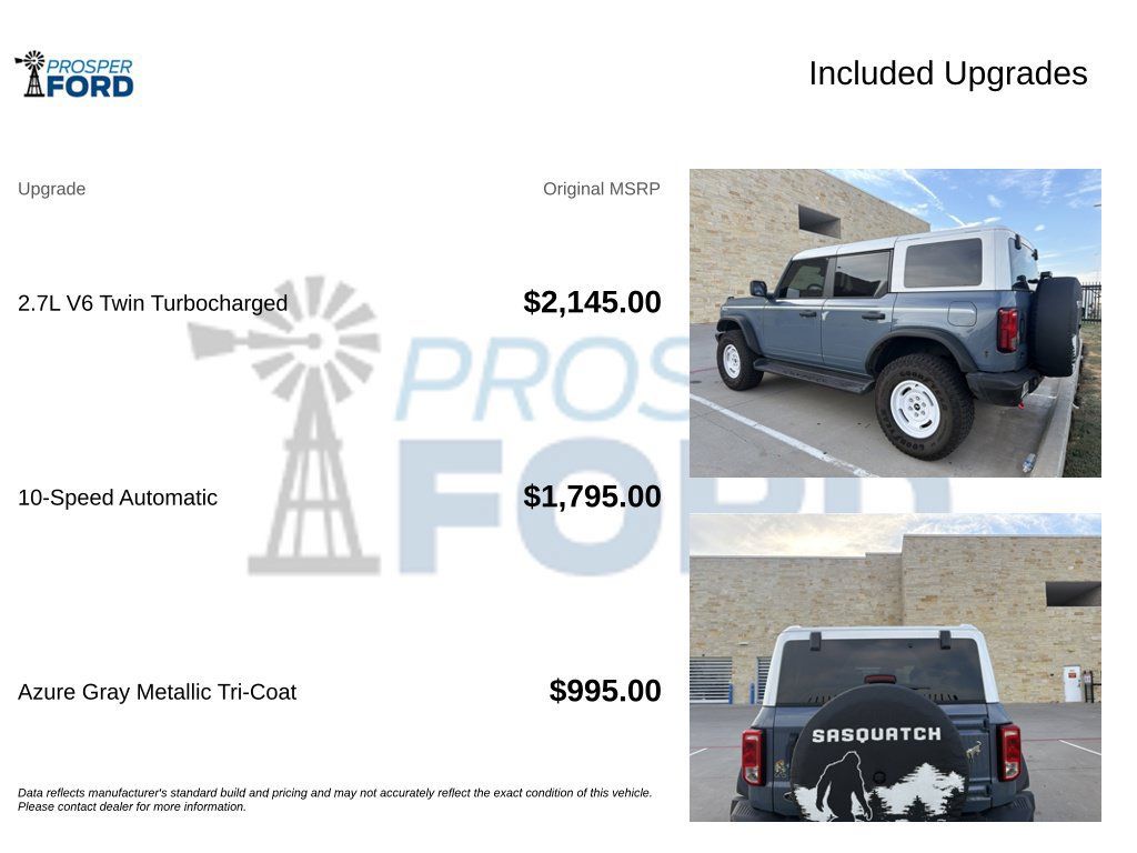 Used 2025 Ford Bronco Heritage Edition AWD/4WD image 3