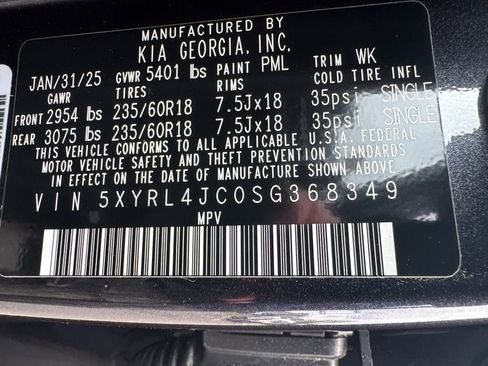 New 2025 Kia Sorento S w/ Panoramic Sunroof Package image 32