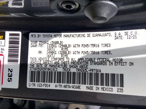 Used 2022 Toyota Tacoma SR w/ SR Convenience Package RWD image 32