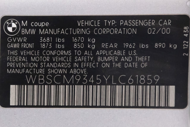 Used 2000 BMW M Coupe RWD image 94