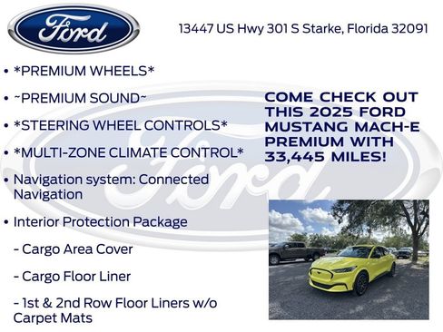 Certified 2025 Ford Mustang Mach-E Premium AWD/4WD image 17