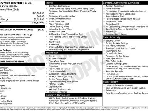 Used 2019 Chevrolet Traverse RS image 33