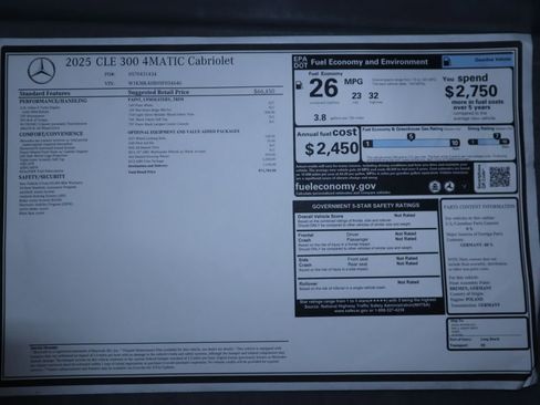 New 2025 Mercedes-Benz CLE 300 4MATIC Cabriolet image 17