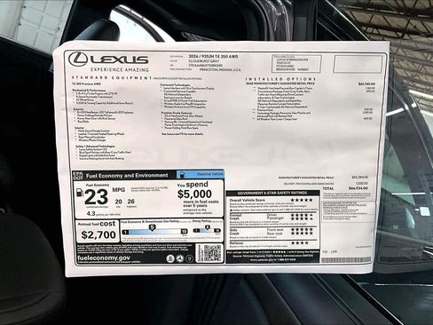 New 2026 Lexus TX 350 AWD image 13