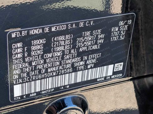 Certified 2019 Honda HR-V EX image 29