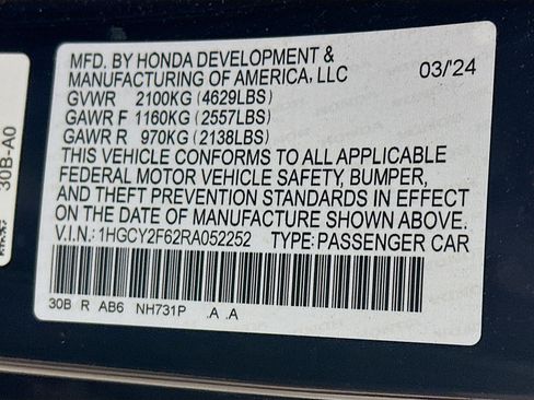Used 2024 Honda Accord EX-L image 12