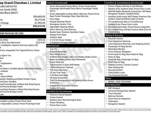 New 2025 Jeep Grand Cherokee L Limited RWD image 5