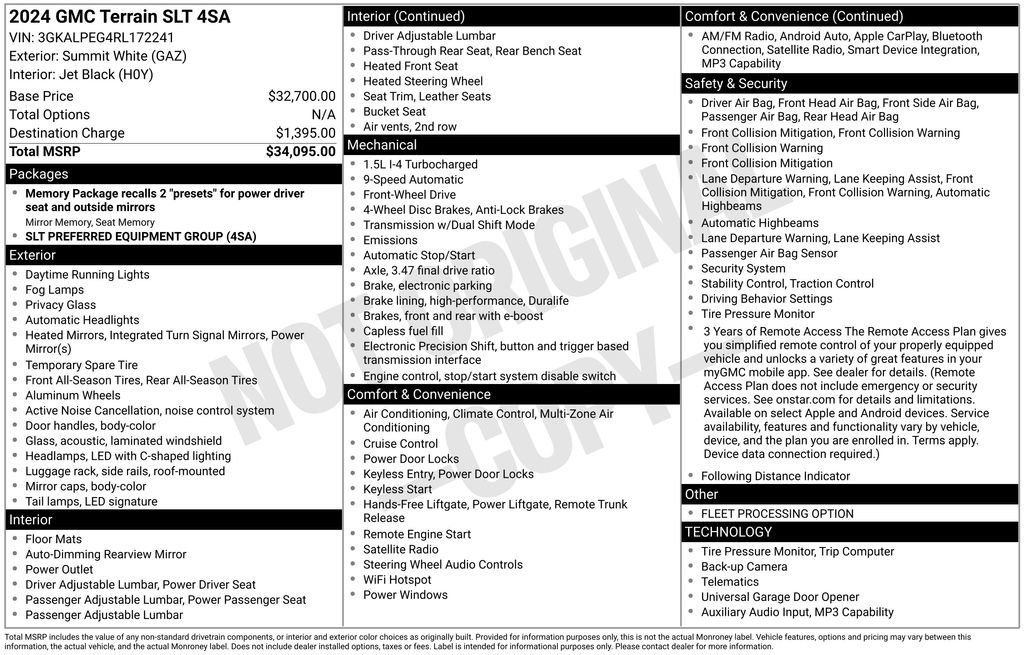 Used 2024 GMC Terrain SLT FWD image 2