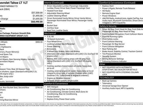 Used 2021 Chevrolet Tahoe LT AWD/4WD image 42