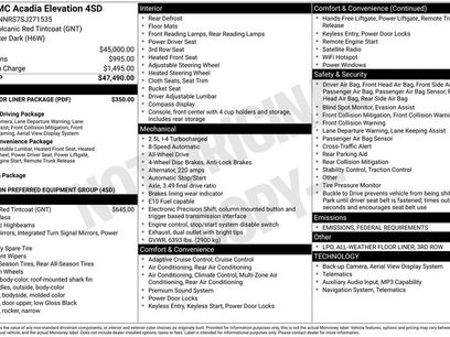 New 2025 GMC Acadia Elevation w/ LPO, Floor Liner Package