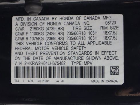 Used 2020 Honda CR-V EX-L image 54