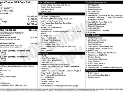 Used 2019 Toyota Tundra SR5 w/ TRD Off Road Package image 28