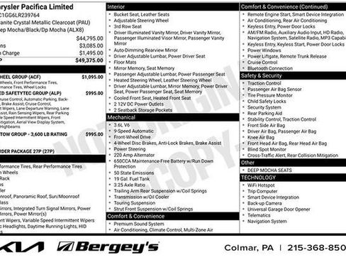 Used 2020 Chrysler Pacifica Limited w/ Tire & Wheel Group image 14