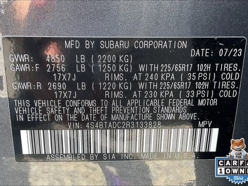 Certified 2024 Subaru Outback Premium AWD/4WD image 33