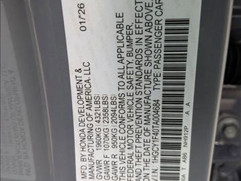 New 2026 Honda Accord SE image 17