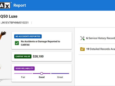 Used 2022 INFINITI Q50 Luxe w/ Cargo Package RWD image 12