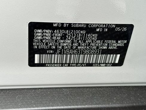 New 2026 Subaru WRX Premium w/ Accessory Package #2 AWD/4WD image 23