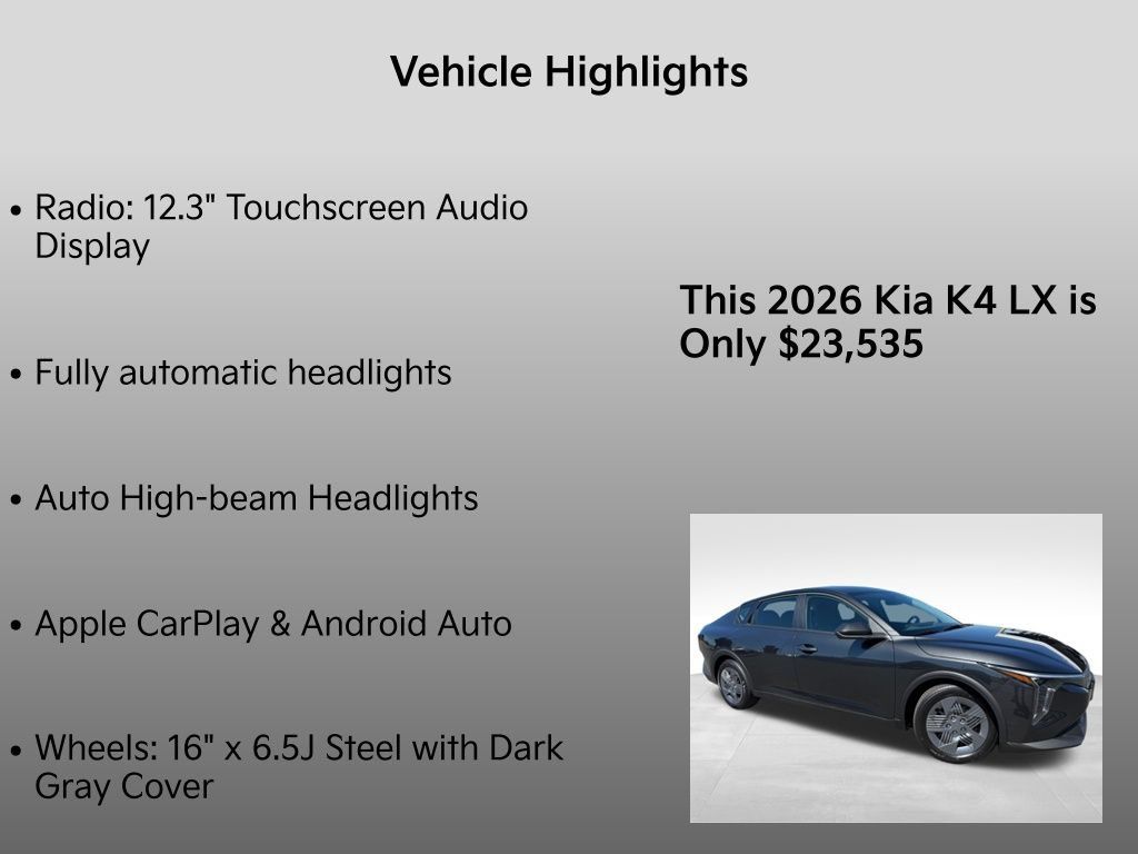 New 2026 Kia K4 FWD image 33