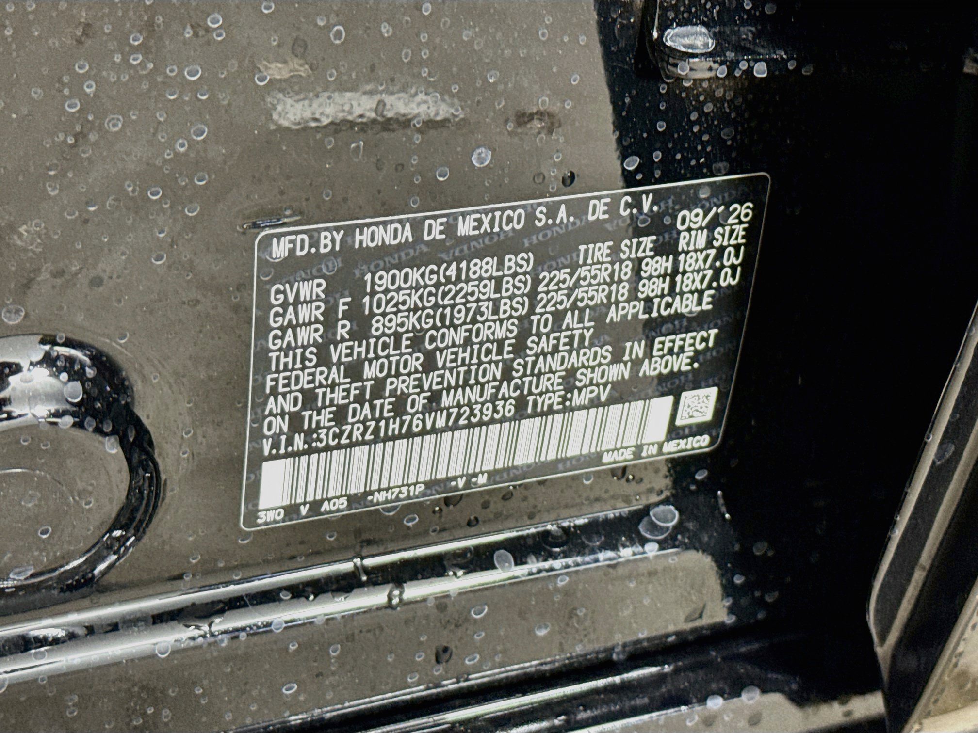 New 2027 Honda HR-V EX-L image 38