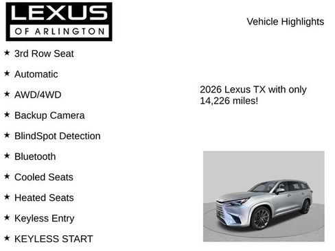 Used 2026 Lexus TX 350 AWD w/ Technology Package image 7