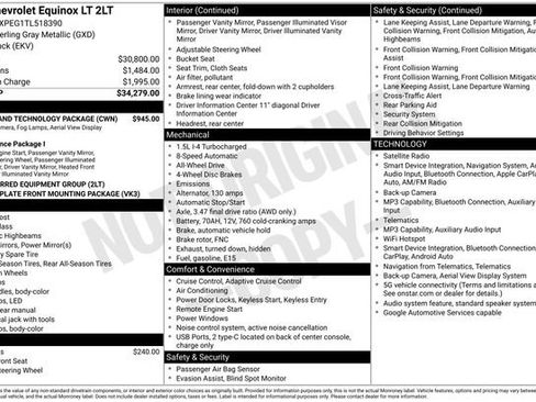 New 2026 Chevrolet Equinox LT w/ Safety and Technology Package AWD/4WD image 26