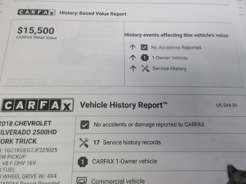 Used 2018 Chevrolet Silverado 2500 W/T w/ Snow Plow Prep Package image 40