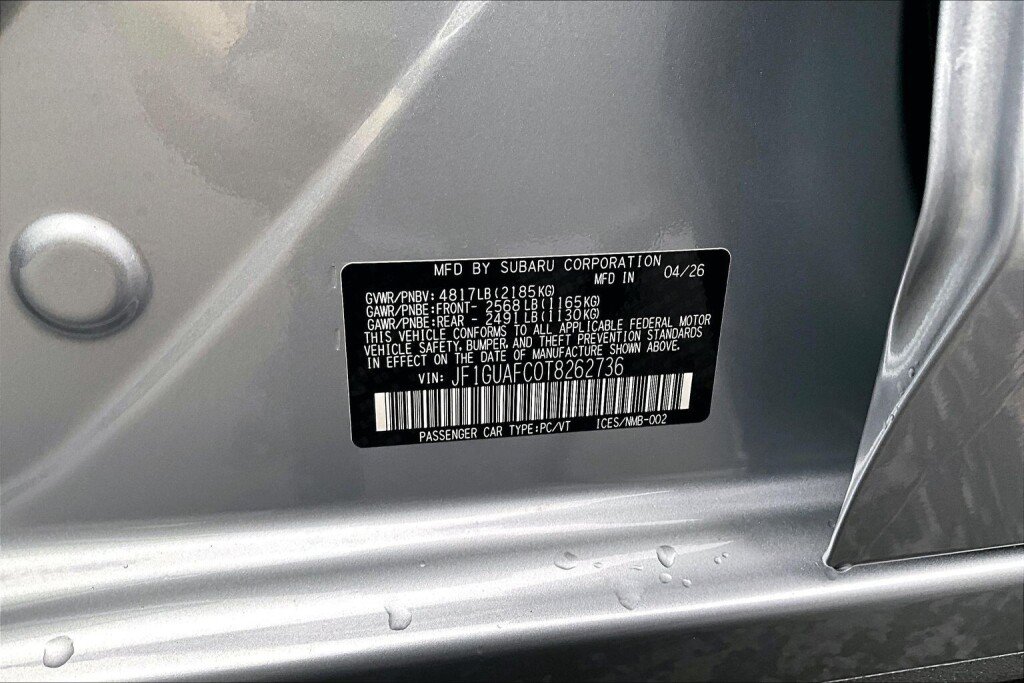 Certified 2026 Subaru Impreza 2.0i Sport AWD/4WD image 20