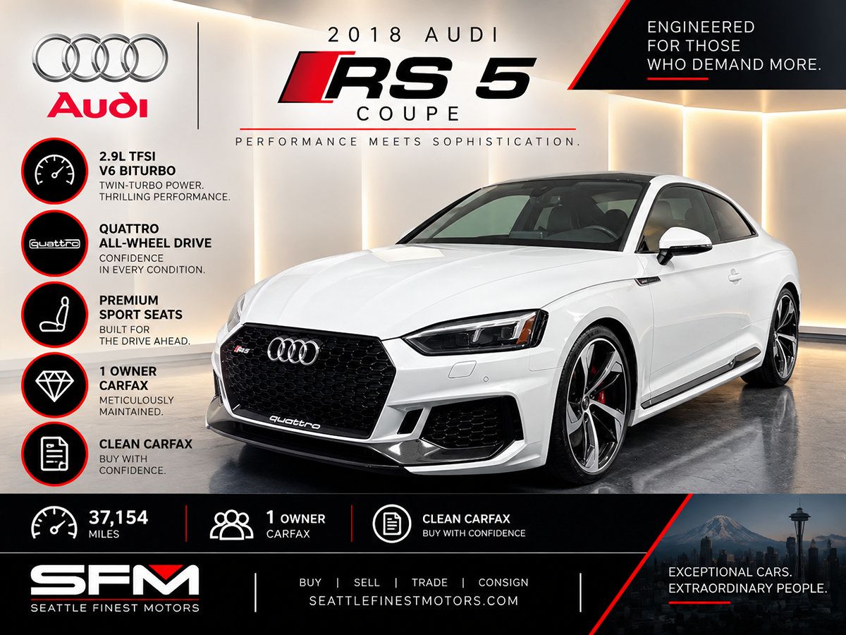 Used 2018 Audi RS 5 w/ Dynamic Package AWD/4WD image 1
