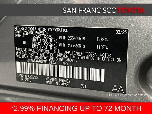Certified 2023 Toyota bZ4X FWD w/ Weather Package image 39