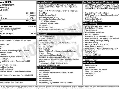 Used 2021 Lexus IS 300 w/ Comfort Package image 6