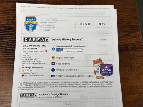 Used 2022 Ford Mustang GT Premium w/ California Special Package image 36