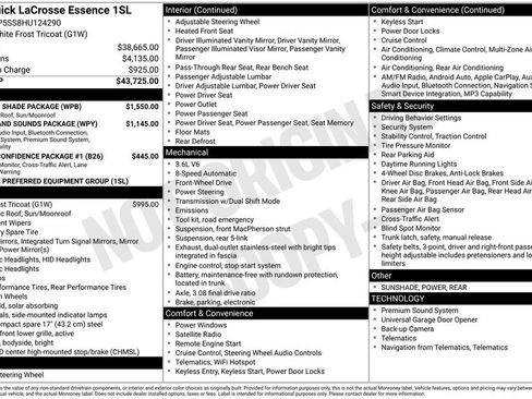 Used 2017 Buick LaCrosse Essence w/ Sun and Shade Package image 5