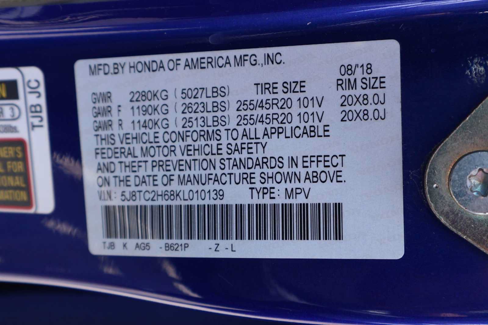 Certified 2019 Acura RDX A-Spec w/ Technology Package AWD/4WD image 21