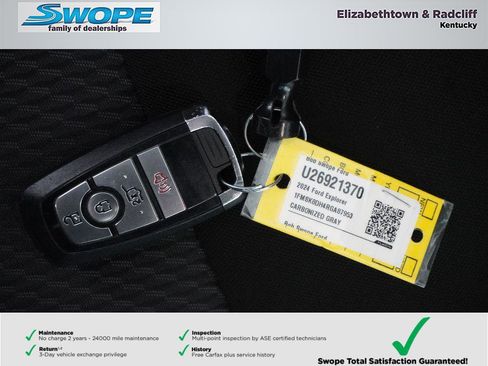 Certified 2024 Ford Explorer XLT w/ Class IV Trailer Tow Package AWD/4WD image 30