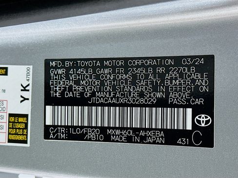 Used 2024 Toyota Prius LE image 12