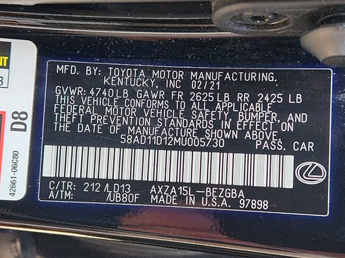 Used 2021 Lexus ES 250 w/ Premium Package AWD/4WD image 29