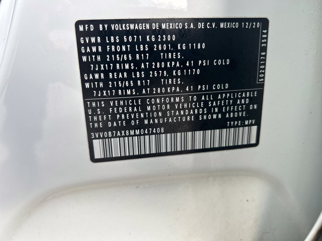 Used 2021 Volkswagen Tiguan S AWD/4WD image 44