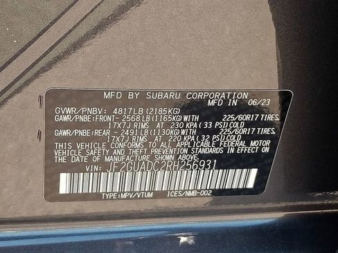 Certified 2024 Subaru Crosstrek 2.0i Premium AWD/4WD image 27