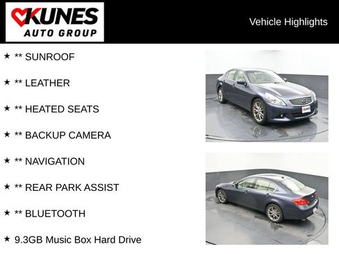 Used 2012 INFINITI G37 x Sedan w/ Premium Pkg AWD/4WD image 2