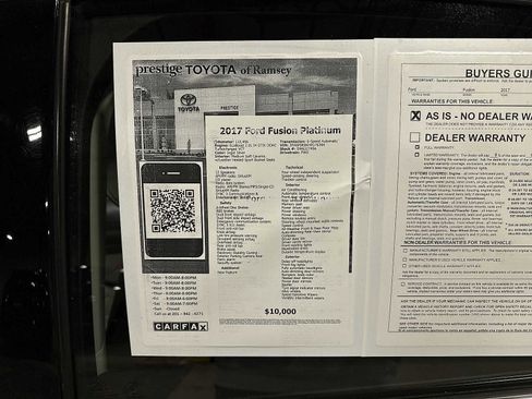 Used 2017 Ford Fusion Platinum image 12