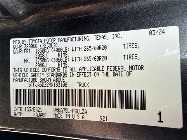 Used 2024 Toyota Tundra Limited AWD/4WD image 20