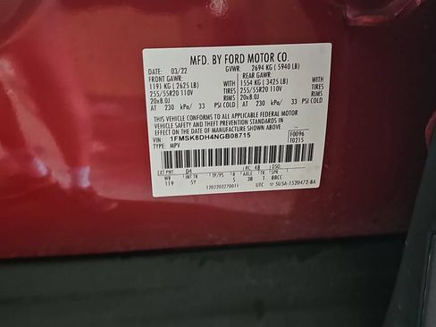 Used 2022 Ford Explorer XLT w/ Equipment Group 202A AWD/4WD image 43