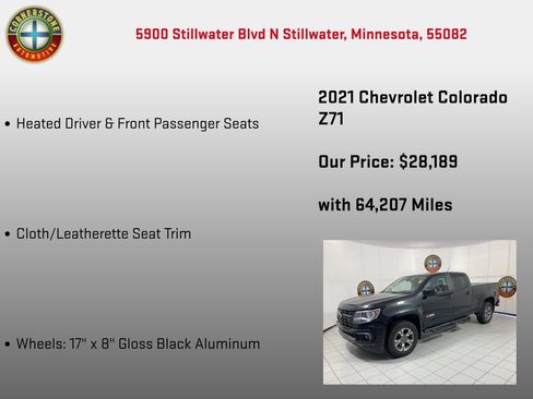 Used 2021 Chevrolet Colorado Z71 w/ Z71 Midnight Edition AWD/4WD image 20