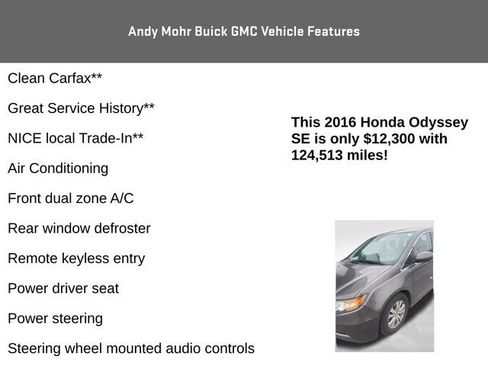 Used 2016 Honda Odyssey SE image 4