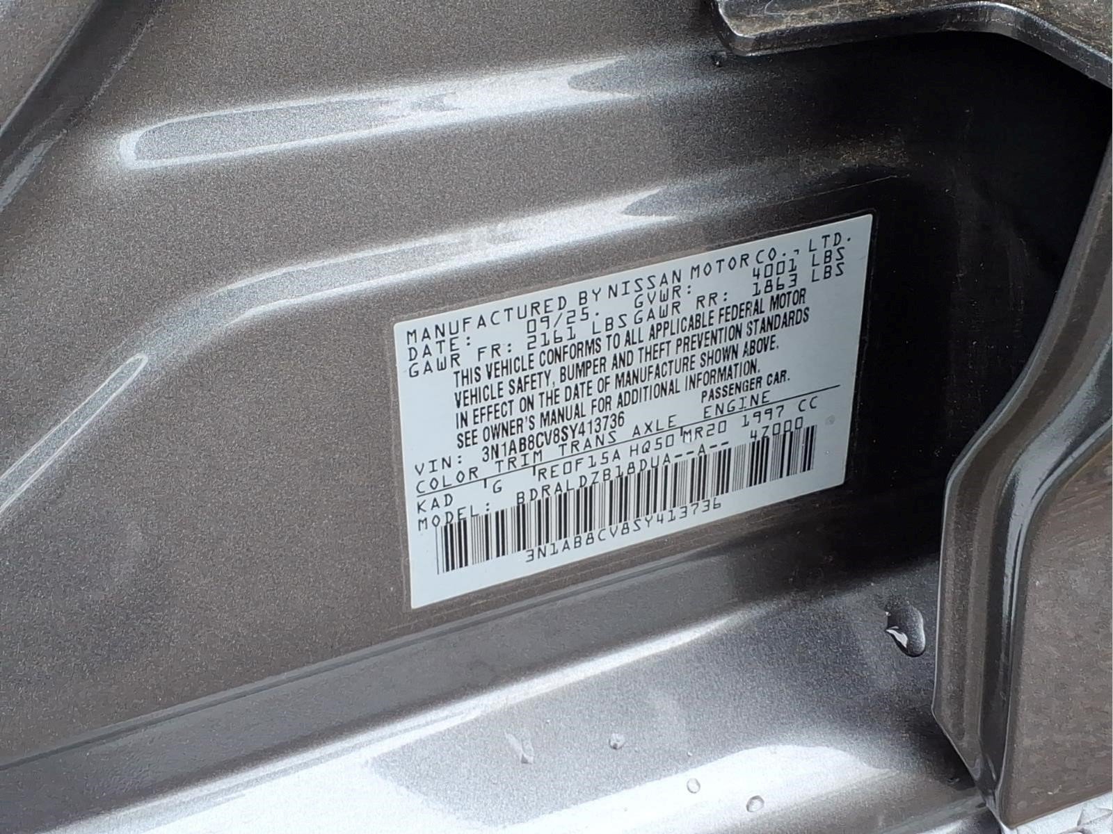 Certified 2025 Nissan Sentra SV FWD image 29